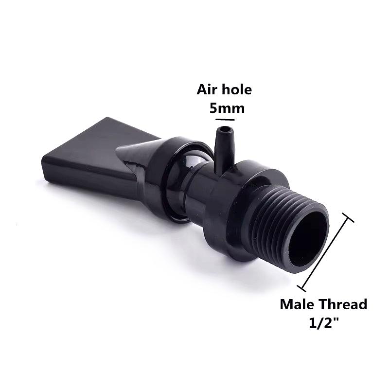 1PC PVC Pipe Universal Joint Duck Beak Suit Adjust The Flow Direction 360 Degrees Fish Tank Oxygen Increasing Tube Aquarium