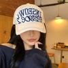 Simple Embroidery Letter Baseball Cap Cotton Peaked Cap Baseball Hat Sun Hat  Girls