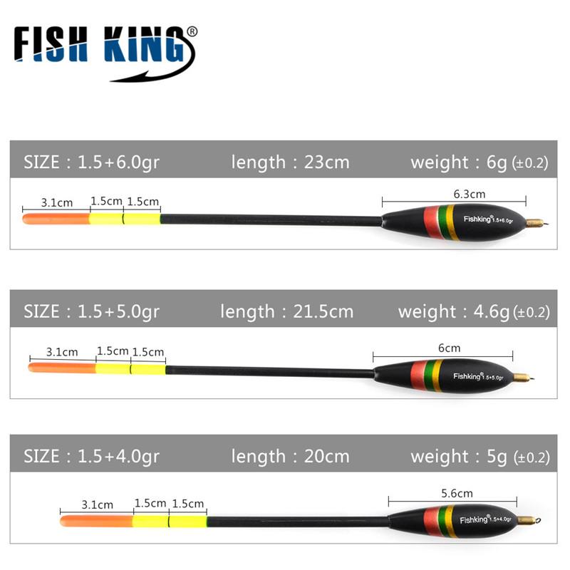 Ftk Fishing Mixd 3pcs Float Sized Barguzinsky Bobbers Set Stopper Vertical Buoy With Copper Ring