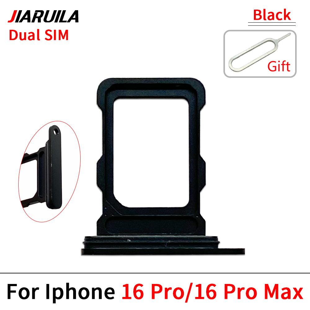 Лоток для SIM-карты для iPhone 16 Plus / Для iPhone 16 Pro Max Двойной слот для Micro-SIM Держатель Запасные части Читатель SD-карт