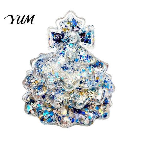 Mini Tree Fidget Toy Glitter Christmas Squeeze Toy, Xmas Sensory for Stress Relief, Clear TreeToy Slow Rise Holiday Gift Kids Adults Rebound Squeezing