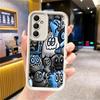 Супер крутой черный граффити мягкий чехол для телефона для Samsung Galaxy A52 A72 A15 A35 A53 A25 A51 A54 A55 A52s A73 A71