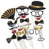 Wedding Decor Photo Booth Props Diy Mustache Lips Glasses Team Bride Groom Mr Mrs Bridal Shower Decor Hen Party Supplies