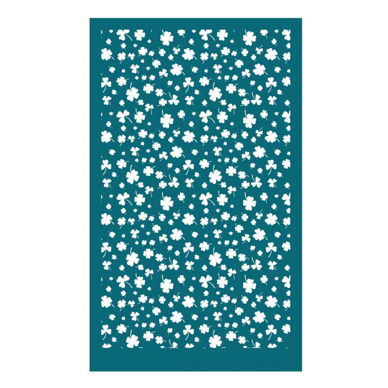 Новые трафареты для шелкографии с цветами, многоразовый набор для шелкографии для печати глиняных штампов, инструмент для полимерной глины, изготовление ювелирных изделий, серег