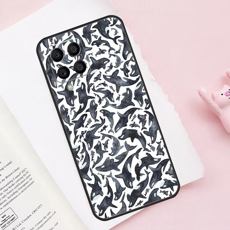 Чехол Морской Кит Нарвал Для Samsung Galaxy M52 M32 M12 M13 M53 M51 M31 M11 M14 M34 M54 M16 M36 M56 M15 M35 M55