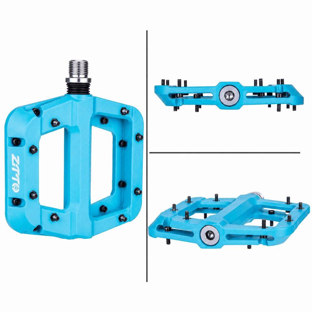 1 Pair Sealed Bearings Bicycle Platform Pedals Non Slip Bike Flat Pedals  Mountain Biking