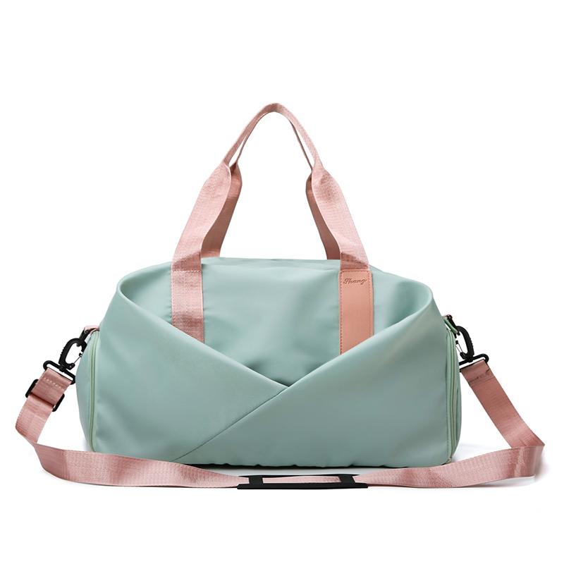 Спортивная сумка для йоги, женская спортивная сумка, отдельная сумка для сухого и влажного хранения, тренировочная сумка, большая вместительная дорожная сумка через плечо
