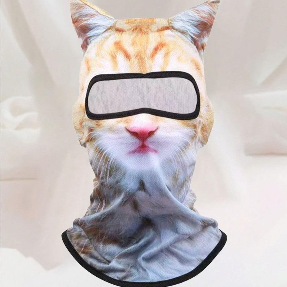 Breathable Fabric Full Face Mask 3D Animal Print Cooling Face Mask Neck Gaiter Outdoor Sports