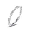 Tancise Classic 925 Sterling Silver  Zircon Ring Ladies Jewelry Wedding Promise Party Gift
