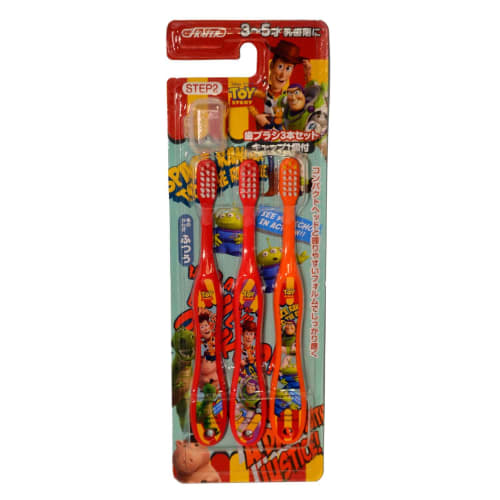 Skater Toothbrush, for Preschoolers (Ages 3-5), Medium Bristles, Set of 3, Toy Story 15 Disney TB5T