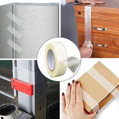 Сверхпрочная износостойкая клейкая лента из стекловолокна, сетчатая лента, суперпрочная сетчатая лента, стекловолоконная армированная лента 25 м