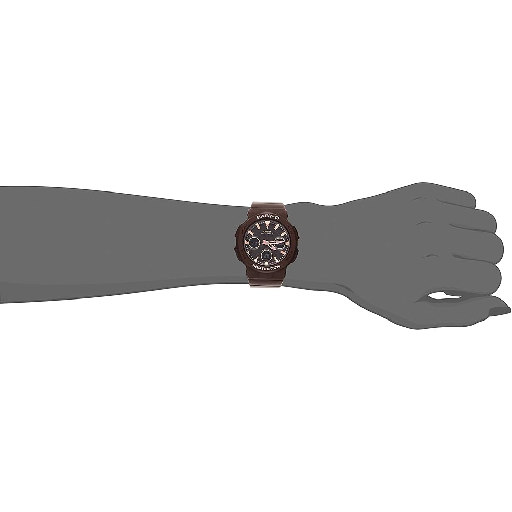 Casio Baby-G Солнечные радиоуправляемые часы BGA-2510-5AJF Женские, коричневый цвет