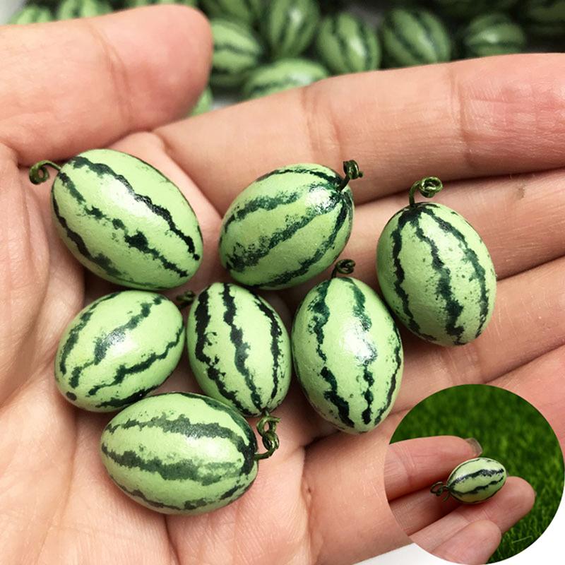1шт мини фруктовая смола искусственная статуя арбуза для украшения кукольного домика