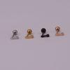 Vogue Small Cartilage Stainless Steel 2022 New 1PC 20G Trend Screw Back Piercing Jewelry Stud Earring Charming