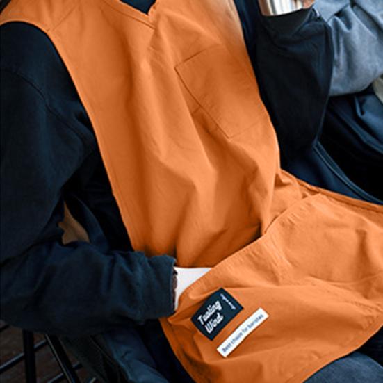 Нейлоновый фартук, водонепроницаемый, устойчивый к пятнам, повседневный жилет, однотонный жилет без рукавов, рабочая одежда с карманами для кухни, рукоделие, живопись