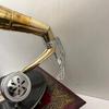 Ностальгический граммофон фонограф новый рабочий проигрыватель пластинок стиль ручной работы граммофон хорошая идея для подарка