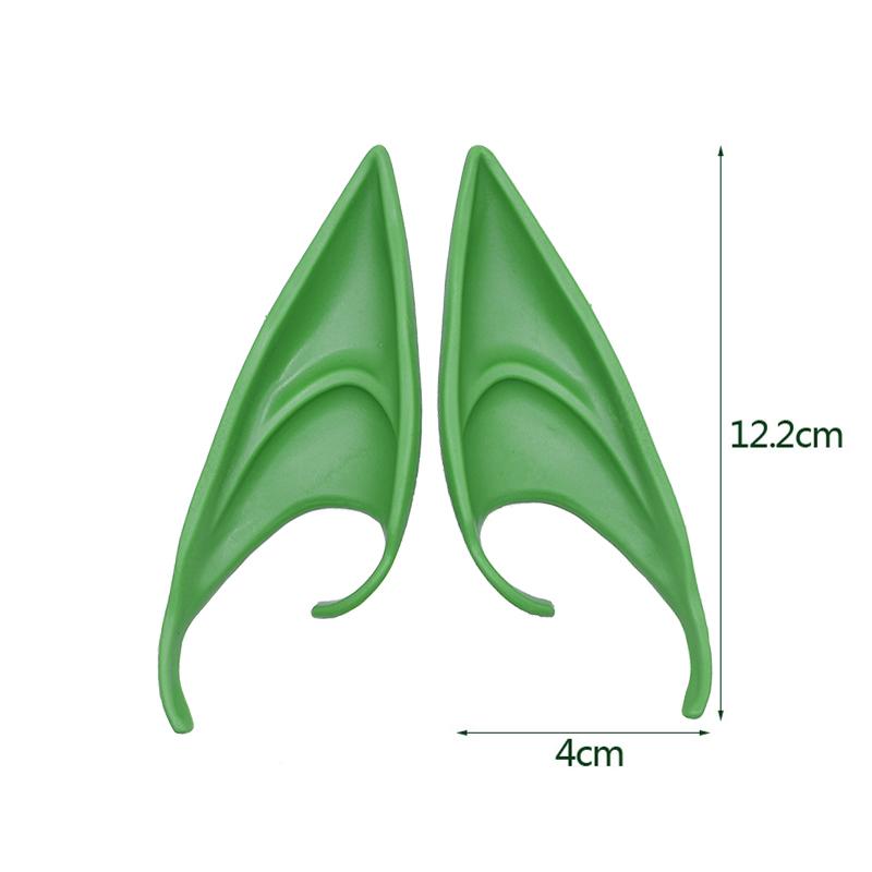 1Pair Cosplay Latex Fairy Angel Elf Ears Halloween Masquerade Party Costumes Halloween Party Decoration Supplies Photo Props