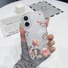 Прозрачный чехол для телефона с розовой розой для Apple iPhone 13/14 Pro Max/15/16 Pro/17