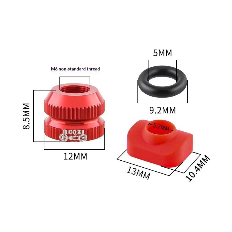 1/2Pcs Bike Vacuum Tire Presta Valve Nuts & Caps, Safe Bicycle Inner Tube Valve Protector Caps