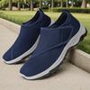 Men's Shoes Spring Mesh Breathable Casual Shoes    Temu Walking Shoes One Pedal Velcro Couple Dad Shoes