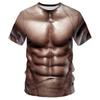 Футболка с 3D-принтом, короткий рукав, мужская спортивная одежда, летние футболки с круглым вырезом, большие размеры, мужские простые футболки
