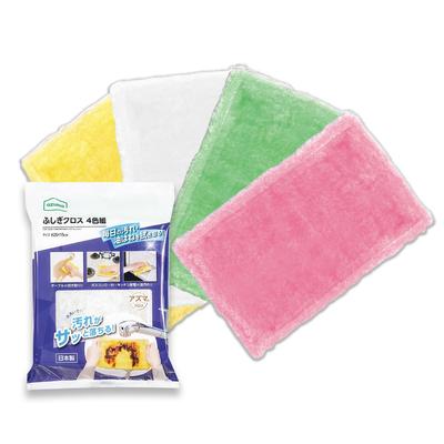 Azuma Industrial TK Mysterious Набор из 4 тарелок Тарелка Тарелка Mysterious Удаляет жирные пятна с помощью Just Cleans Table Stains от сои 25 x 15 Сделано в Японии