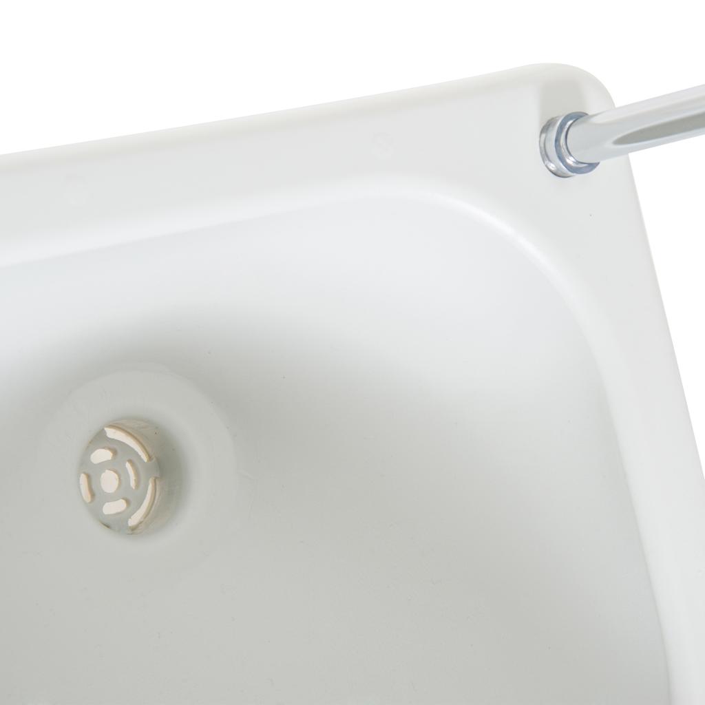 Portable Camping Sink With Running Water And Wastewater Tank Hand Wash Basin With Rolling Wheels Foot Pump Soap