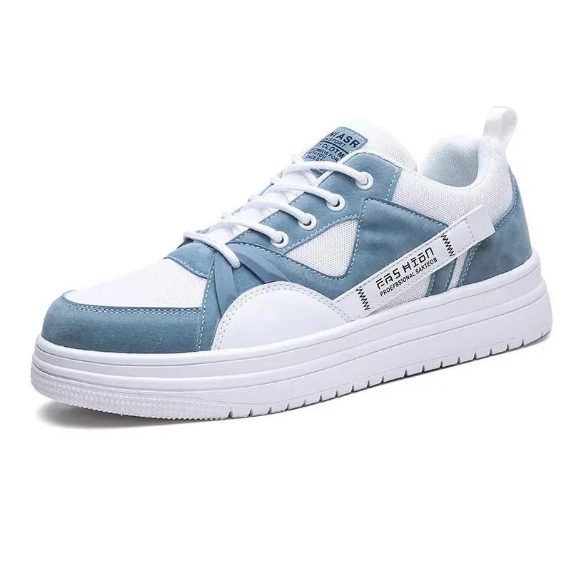 Модные Новые Мужские Повседневные Кроссовки Сетка Модные На шнуровке Обувь для скейтборда Студенческие Удобные Кроссовки Мужская Вулканизированная Обувь Tenis Masculino