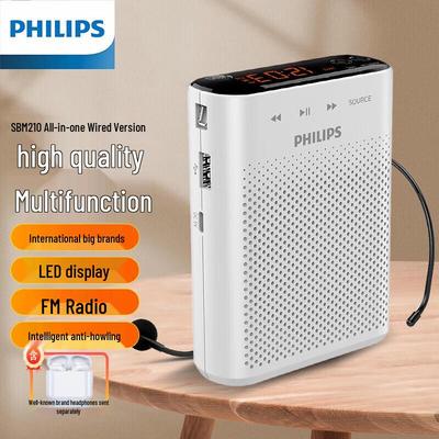 Philips Портативный голосовой усилитель SBM210, штепсель CN (адаптер в комплекте)