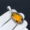 Citrine Gemstone Handmade 925 Sterling Silver Jewelry Pendant, Citrine Jewelry, Holiday Gift for Her Jewelry for Special Occasions