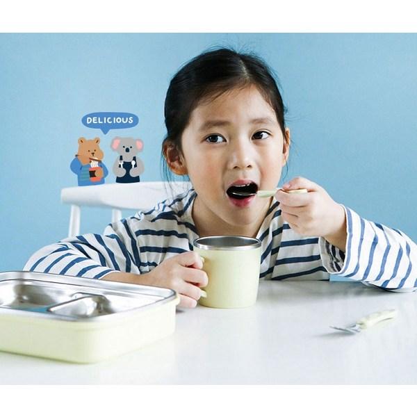 Daily Like Bonbon Stainless Steel Spoon & Fork Set, Avocado, 1 Piece