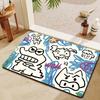 Crayon Small New Bathroom Floor Mat Household Toilet Floor Mat Chocolate Biscuits Absorbent Floor Mat Cushion Diatom Mud