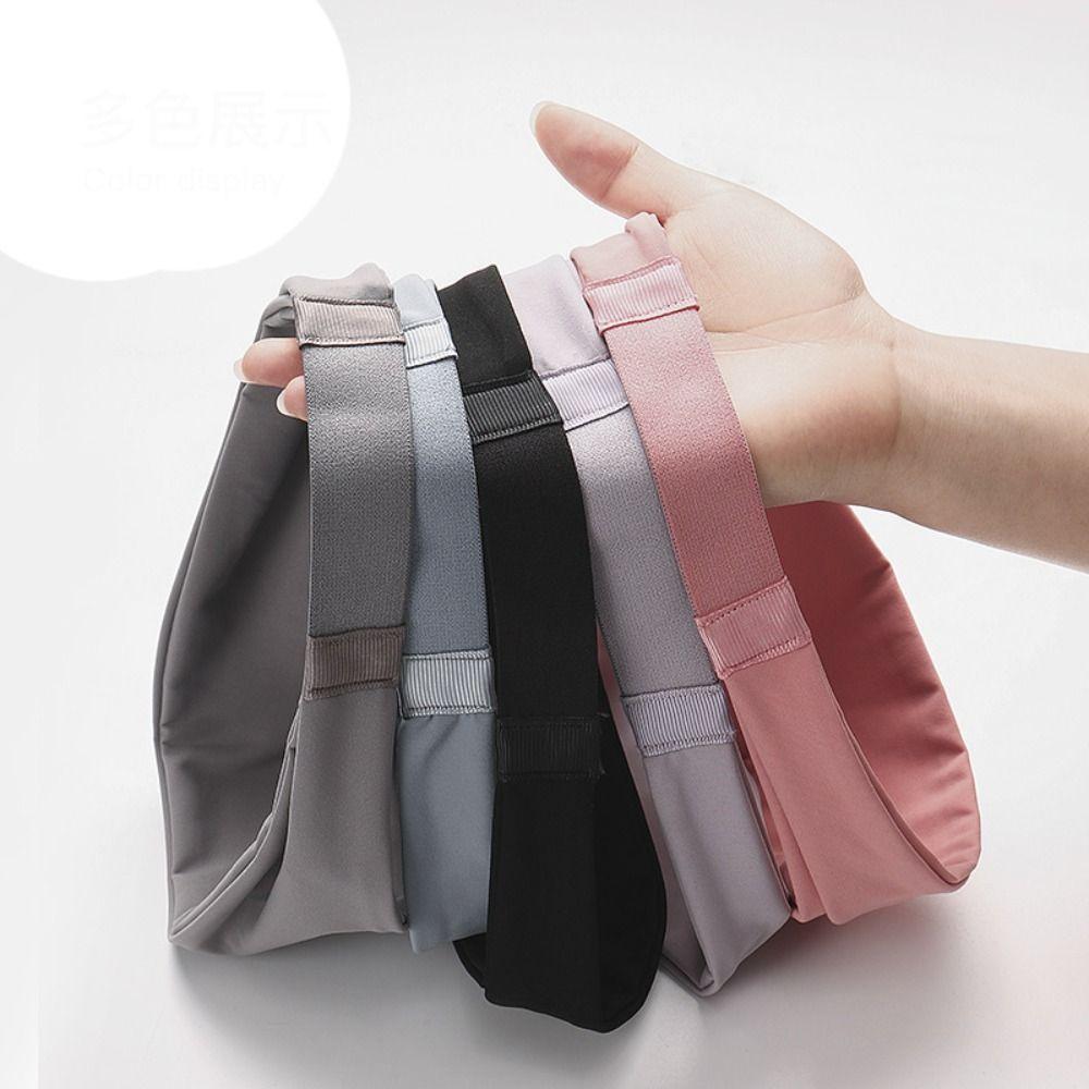 Widened Hair Band Solid Color Headscarf Fashion Yoga Headband Women Men