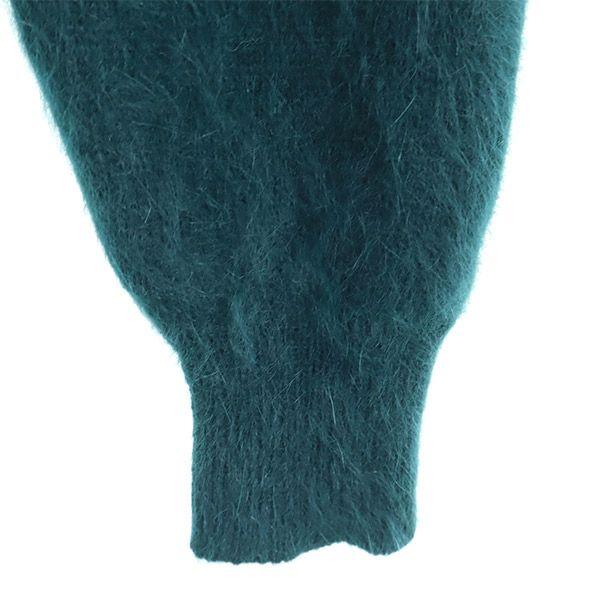 Sacai Luck Свитер с V-образным вырезом с переключением, с длинным рукавом, зеленый трикотаж, женский, б/у