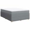 Maison Exclusive - Sommier à lattes de lit avec matelas Gris clair 140x190cm Tissu