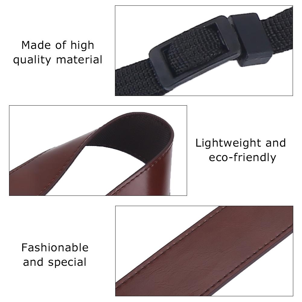 Универсальный регулируемый ремень для камеры из искусственной кожи на плечо и шею, аксессуар для фотосъемки, кофе