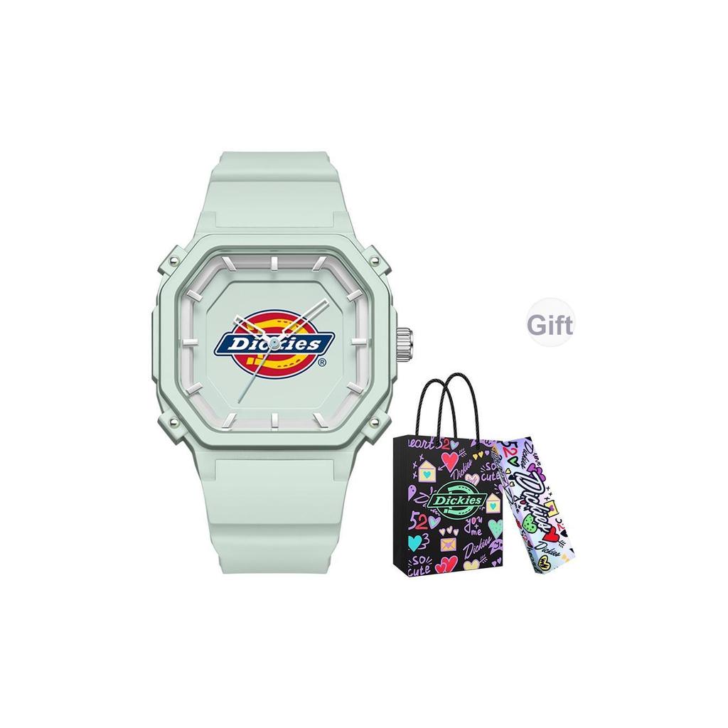 Dickies Кварцевые часы Белый циферблат Подарочная коробка Кубинский браслет Студенческие Модные Модные Ins Спортивные Унисекс Часы CL-439