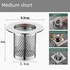 Stainless Steel Hair Drain Filter Net for Bathroom Sink Drain Pipe, Anti-Clogging Insect Net Cover