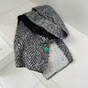 New Winter Atmosphere Warm Long Shawl Lengthened Thickened Versatile Knitted Scarf Scarf