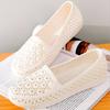 2024 Women's Closed Toe Flat Heel Sandals: Comfortable Summer Shoes for Middle-Aged & Elderly Mothers, Ideal for Nurses.