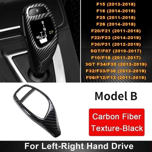 Текстура из углеродного волокна для BMW F30 F10 F15 F07 F20 F21 F22 F32 F34 F35 5GT Автомобильная панель переключения передач Рама Ручка переключения передач Крышка головки Отделка