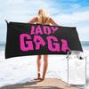Пляжное полотенце с логотипом альбома Lady Gaga Mayhem, мягкая микрофибра, быстросохнущее, впитывающее, быстрые полотенца для альпинизма