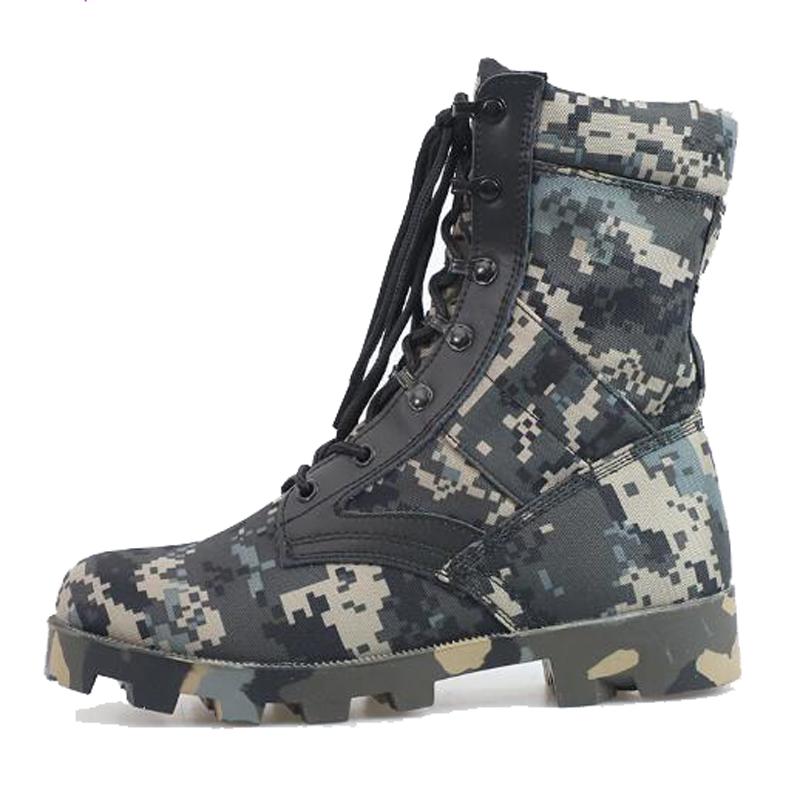 Jungle Camouflage Training Boots Outdoor Sports Training Boots High-top Breathable Mountaineering Camping Desert Boots H962