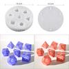 3D игральные кости DIY игральные кости с 7 сетками для изготовления форм нерегулярные многосторонние цифровые игральные кости силиконовая форма DIY