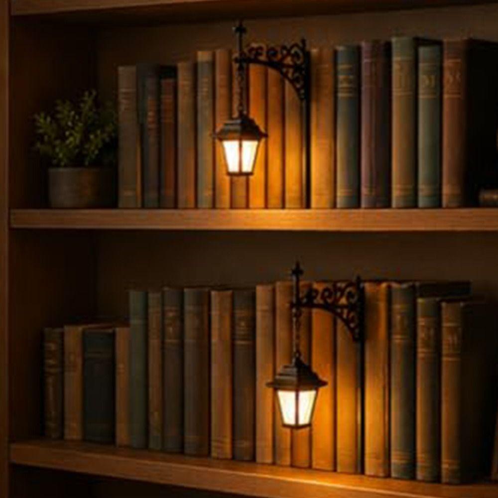 Теплая светодиодная библиотека Фонарь Мини Лампа для книжной полки Подарки Лампа для книжного уголка Декор книжной полки