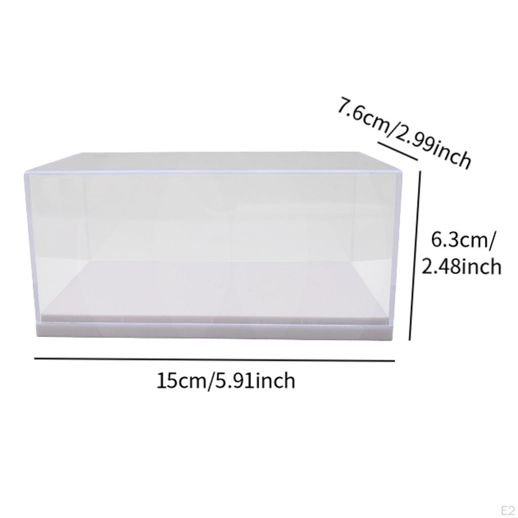 1:43 Clear Acrylic Toy Car Display Case Collectibles Storage Box for Statues Toys