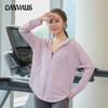 Plus Size Spring Autumn Yoga Jacket Women's Gym Running Quick Dry Clothes Loose Morning Running Long Sleeve Sportswear Tops
