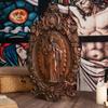 St. Jude-Catholic Statue, Wall Hanging, Religious Icon, Patron Saint of Troubled Times and Evil Hand Carving Crafts