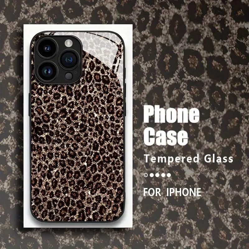Крутой чехол для телефона с леопардовым принтом для iPhone 16 Pro Max, не желтеет, чехол для iPhone 17 PM