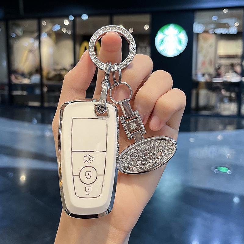 Металлический чехол для ключа Ford Mondeo, Explorer, Focus - стильная мужская сумка с пряжкой-ракушкой